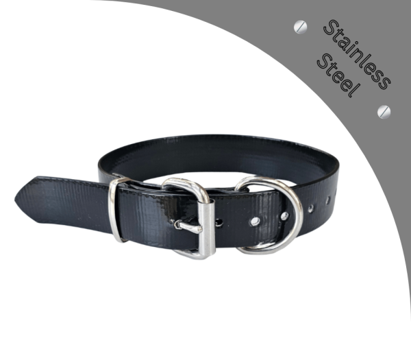 Working Dog Collar Copper Rivets PVC 32mm