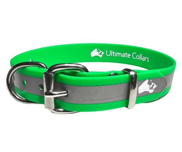 Working Dog Collar BioThane® 25mm Reflective